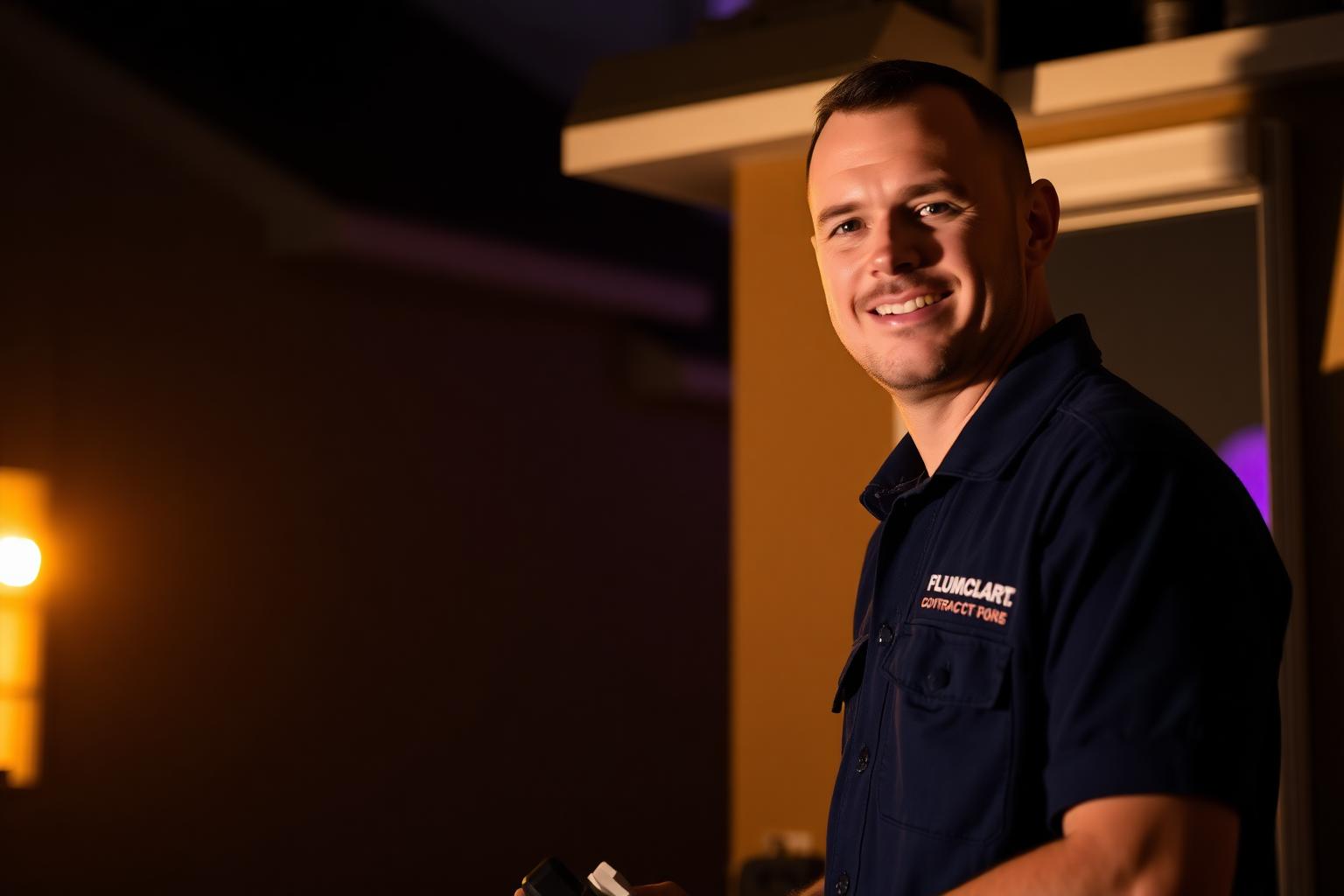 Home service professional on a job in Roosevelt